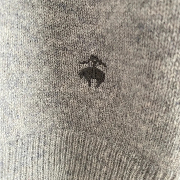 BROOKS Brothers Red Wool 100% Lambswool  Crewneck Sweater Size L - Picture 3 of 8